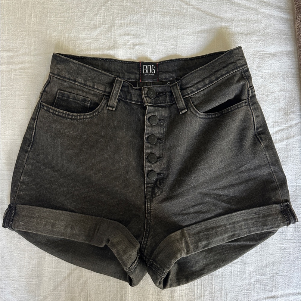 BDG High Rise Mom Denim Shorts